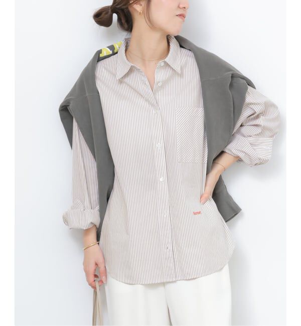 JOURNAL STANDARD relume「ONE DAYロゴストライプシャツ」|シャツ・ブラウス|