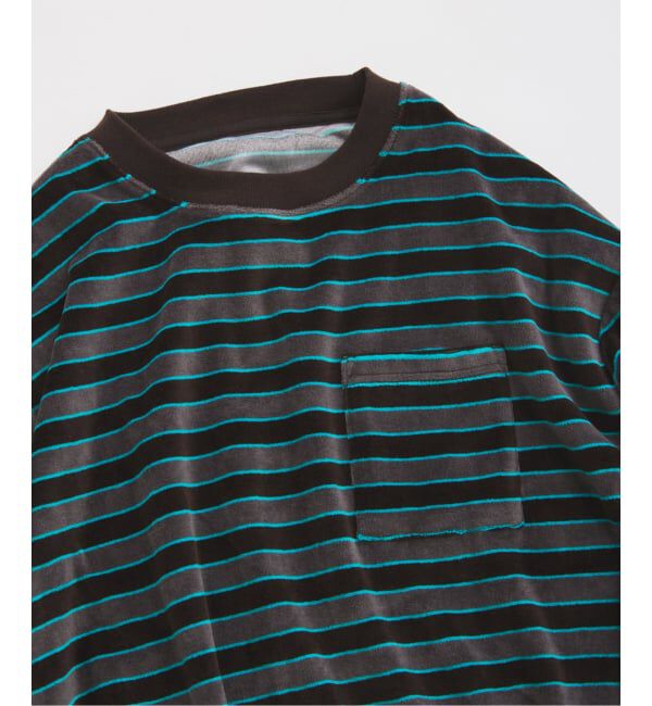 JOURNAL STANDARD relume「ベルベットタッチ ベロアボーダー ロンT」|Tシャツ・カットソー|
