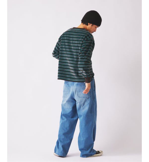 JOURNAL STANDARD relume「ベルベットタッチ ベロアボーダー ロンT」|Tシャツ・カットソー|