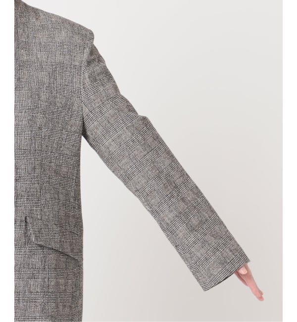 journal standard L'essage「ツイードグレンチェックジャケット」|ノーカラージャケット|