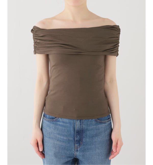 Oriens JOURNAL STANDARD「【COOME/コーメ】 FOLD OVER SLEEVELESS TOP」|Tシャツ・カットソー|ブラウン