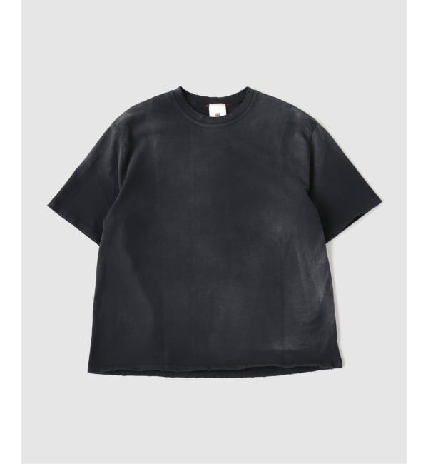 JOURNAL STANDARD「MOOJI MOOJI / ム―ジ ム―ジ OVERSIZE CROP T-SHIRTS AGED」|Tシャツ・カットソー|ブラック