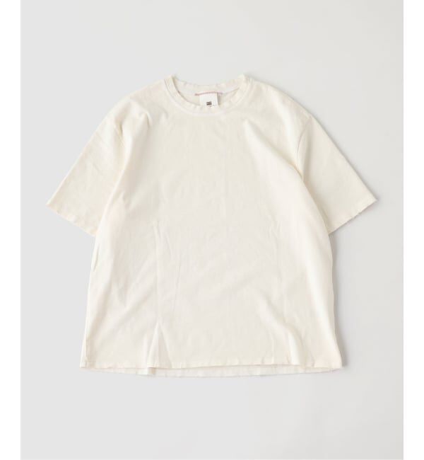 JOURNAL STANDARD「MOOJI MOOJI / ム―ジ ム―ジ OVERSIZE CROP T-SHIRTS AGED」|Tシャツ・カットソー|ホワイト A