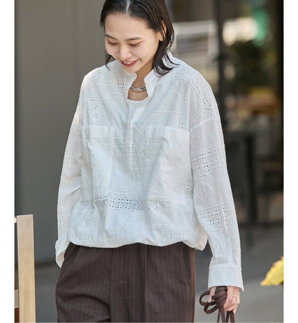 JOURNAL STANDARD「《追加2》コットンキカレーススキッパーシャツ」|シャツ・ブラウス|