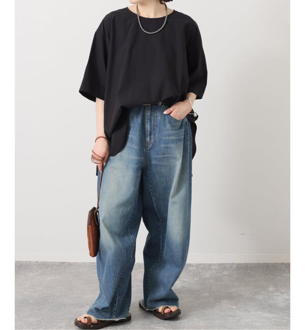 journal standard luxe「《予約》タイプワッシャー ラウンドフレアーシャツ」|シャツ・ブラウス|