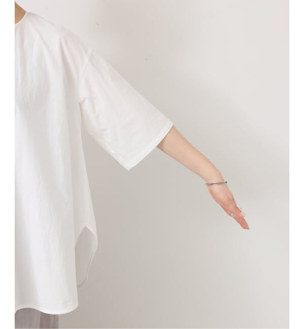 journal standard luxe「《予約》タイプワッシャー ラウンドフレアーシャツ」|シャツ・ブラウス|