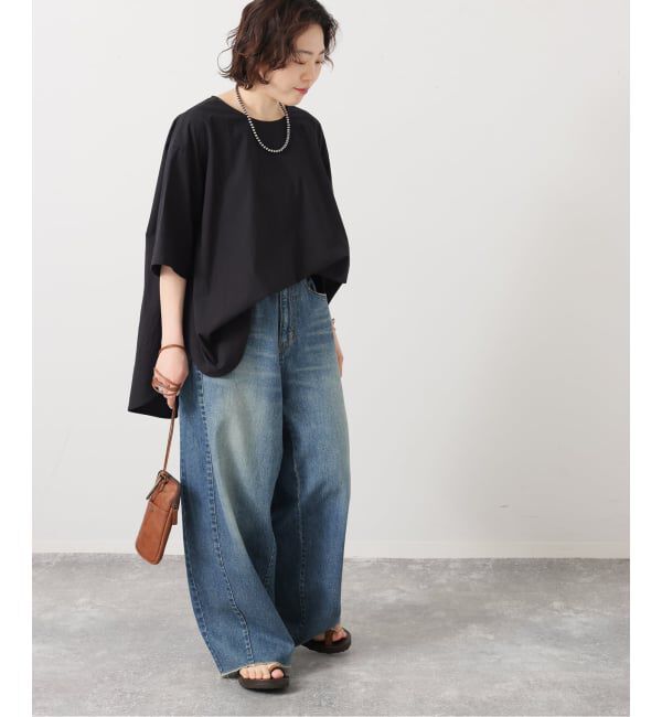 journal standard luxe「《予約》タイプワッシャー ラウンドフレアーシャツ」|シャツ・ブラウス|