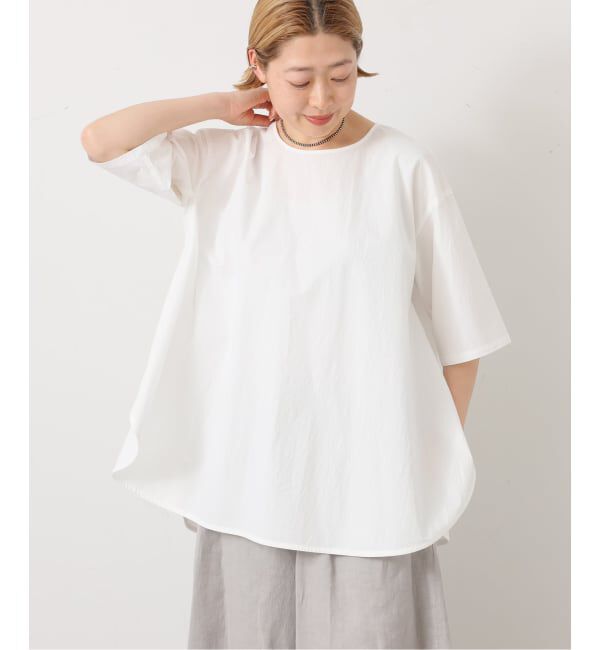 journal standard luxe「《予約》タイプワッシャー ラウンドフレアーシャツ」|シャツ・ブラウス|