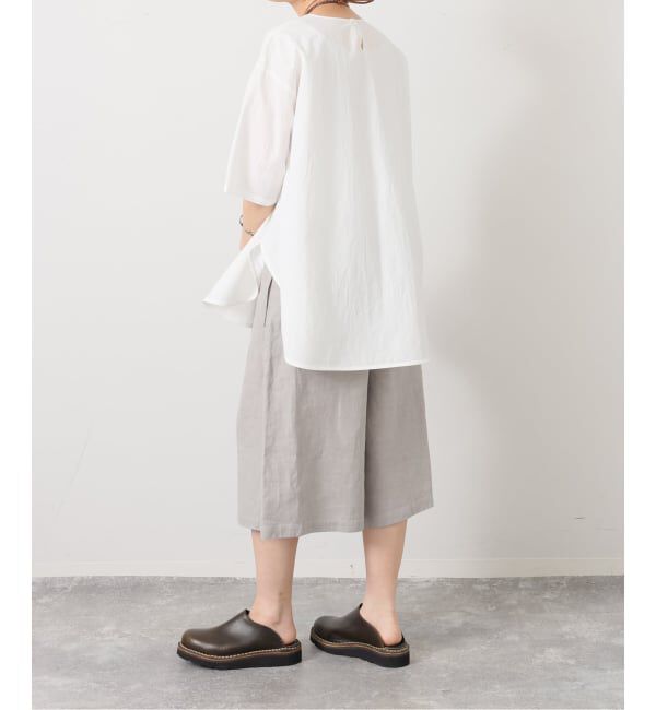 journal standard luxe「《予約》タイプワッシャー ラウンドフレアーシャツ」|シャツ・ブラウス|