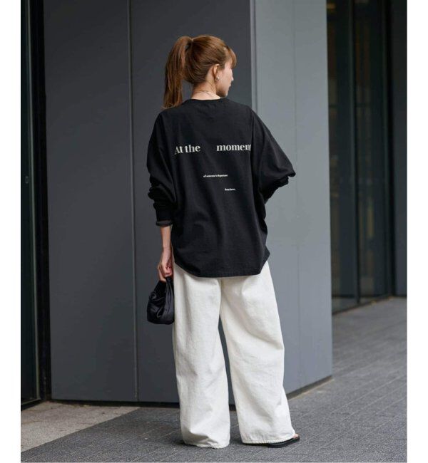 FRAMeWORK「≪WEB限定追加≫【haru&times;FRAMeWORK】ロゴロンT3」|Tシャツ・カットソー|