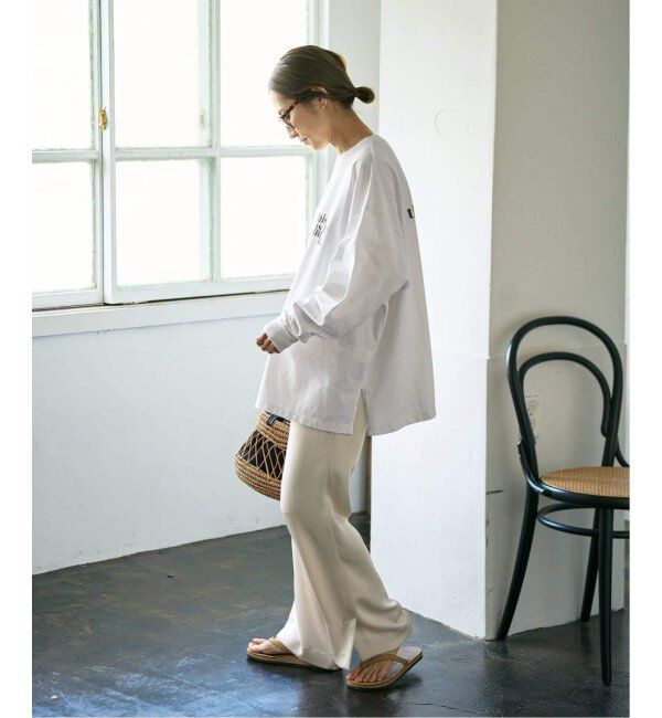 FRAMeWORK「≪WEB限定追加≫【haru&times;FRAMeWORK】ロゴロンT3」|Tシャツ・カットソー|