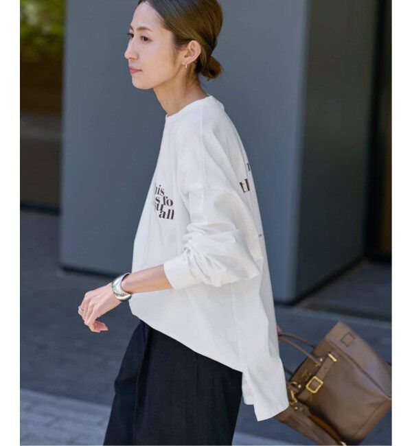 FRAMeWORK「≪WEB限定追加≫【haru&times;FRAMeWORK】ロゴロンT3」|Tシャツ・カットソー|