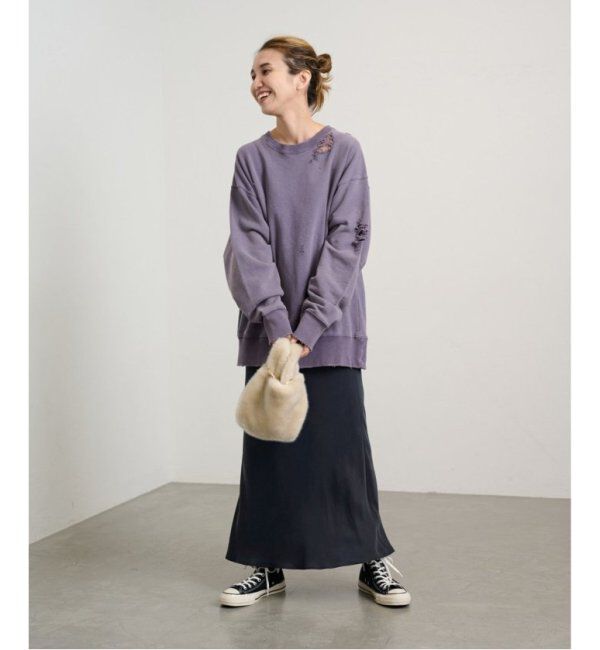 FRAMeWORK「≪追加≫キュプラバイアスサテンロングスカート」|スカート|