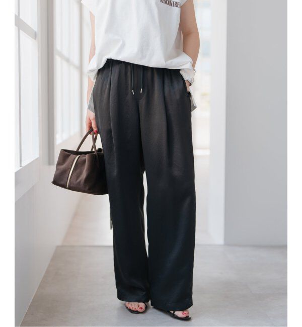 Spick and Span「ワッシャーサテンイージーパンツ」|その他|