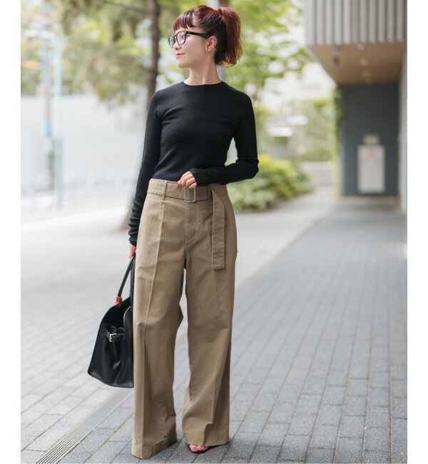 Spick and Span「ウォッシャブルシアーリブニット」|ニット・セーター|