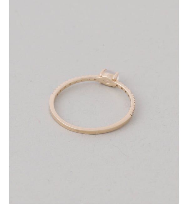 Lilas by Spick&Span「OVムーンストーンメレダイヤリング K10」|リング|