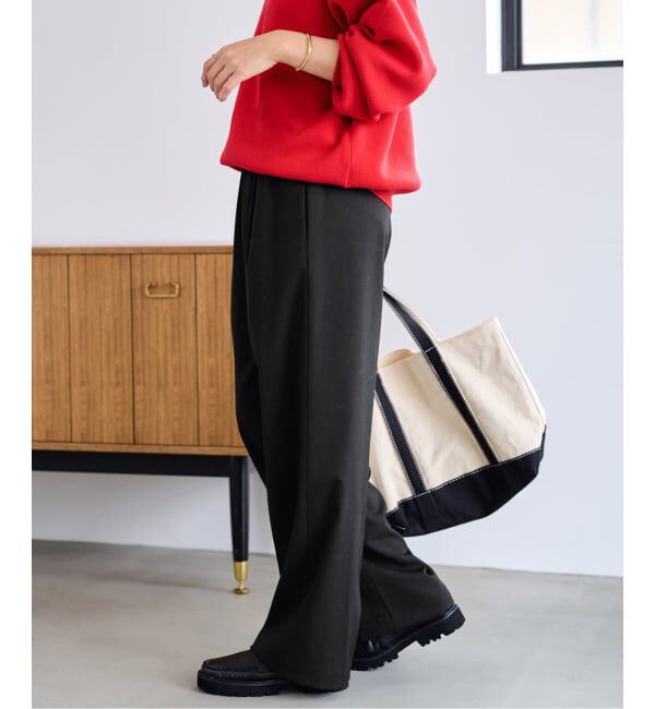 FRAMeWORK「≪追加/ 手洗い可≫TWギャバリラックスパンツ 2」|スラックス|