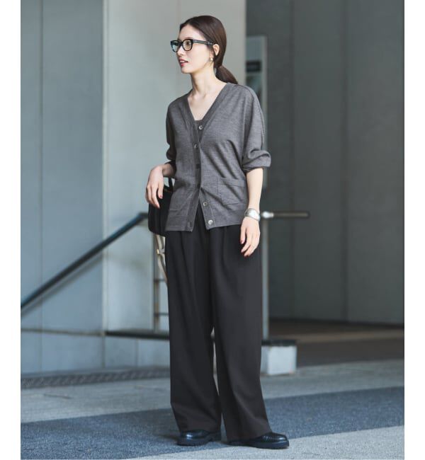 FRAMeWORK「≪追加/ 手洗い可≫TWギャバリラックスパンツ 2」|スラックス|