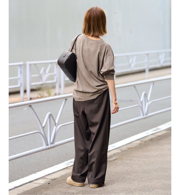 FRAMeWORK「≪追加/ 手洗い可≫TWギャバリラックスパンツ 2」|スラックス|