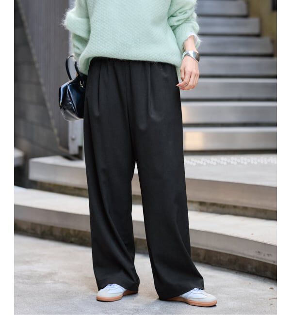 FRAMeWORK「≪追加/ 手洗い可≫TWギャバリラックスパンツ 2」|スラックス|