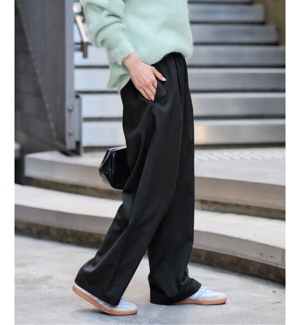 FRAMeWORK「≪追加/ 手洗い可≫TWギャバリラックスパンツ 2」|スラックス|