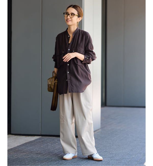 FRAMeWORK「≪追加/ 手洗い可≫TWギャバリラックスパンツ 2」|スラックス|