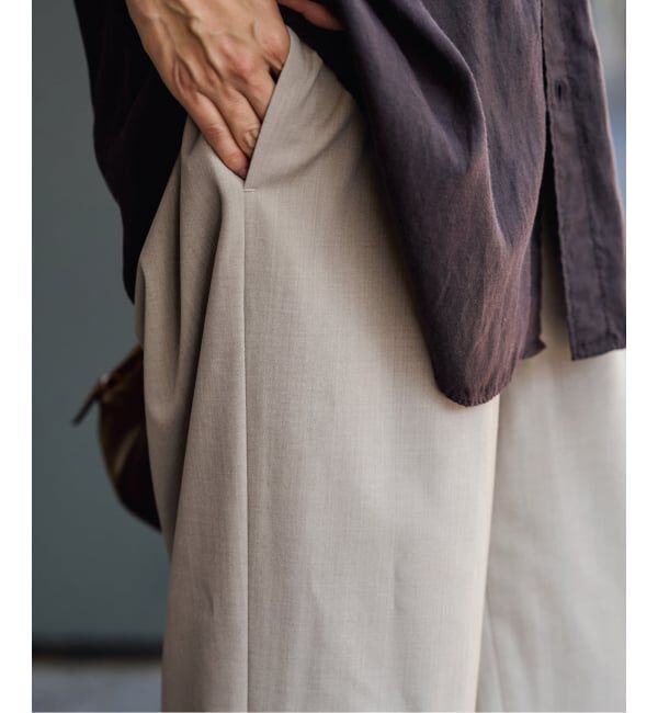 FRAMeWORK「≪追加/ 手洗い可≫TWギャバリラックスパンツ 2」|スラックス|