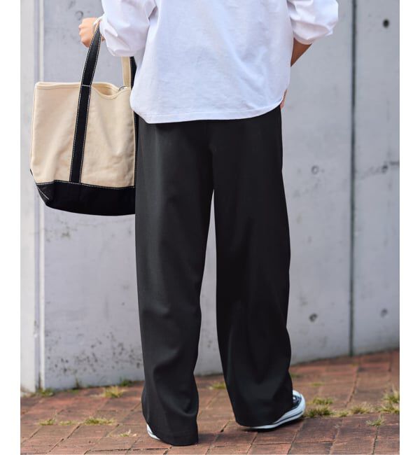 FRAMeWORK「≪追加/ 手洗い可≫TWギャバリラックスパンツ 2」|スラックス|