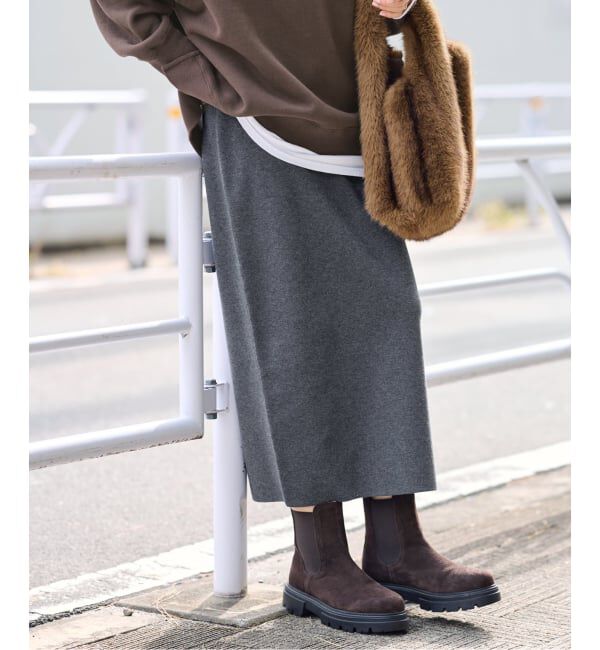 FRAMeWORK「≪追加≫総針タイトスカート 2」|スカート|グレー