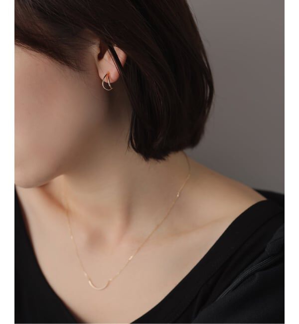 Lilas by Spick&Span「《WEB限定》リーフピアス K18（両耳）」|ピアス|