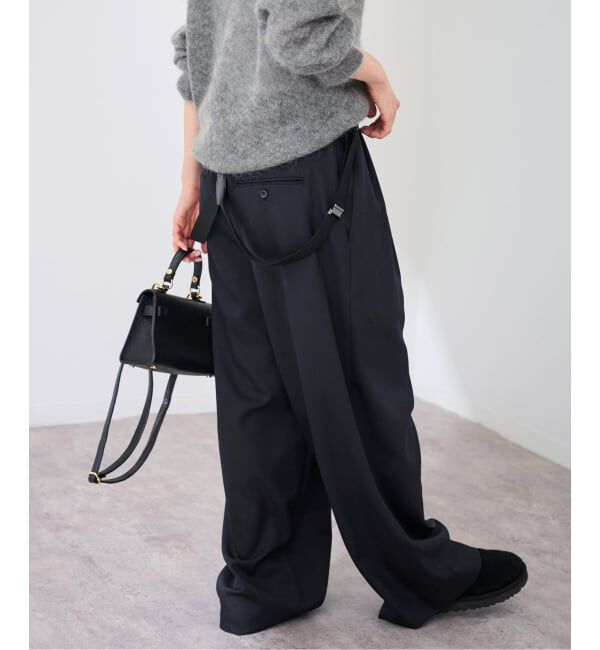 FRAMeWORK「SUSPENDERS パンツ」|スラックス|