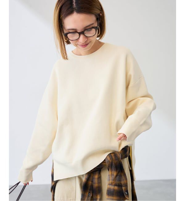 FRAMeWORK「≪追加≫ダブルジャガードプルオーバー」|ニット・セーター|ホワイト