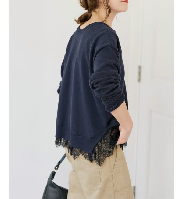 Spick and Span「レースドッキング2WAYカーディガン」|カーディガン|