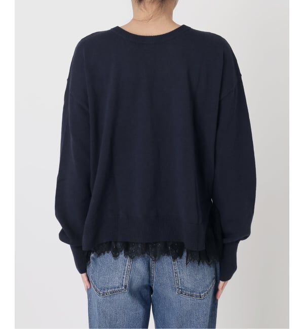 Spick and Span「レースドッキング2WAYカーディガン」|カーディガン|