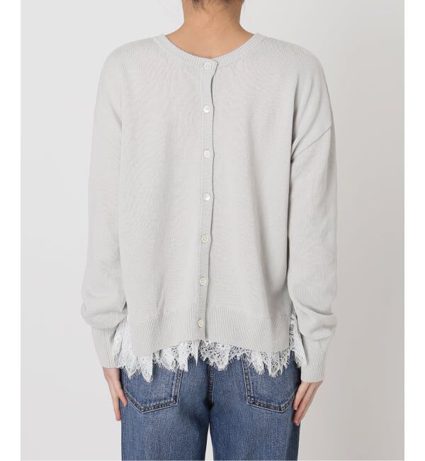 Spick and Span「レースドッキング2WAYカーディガン」|カーディガン|
