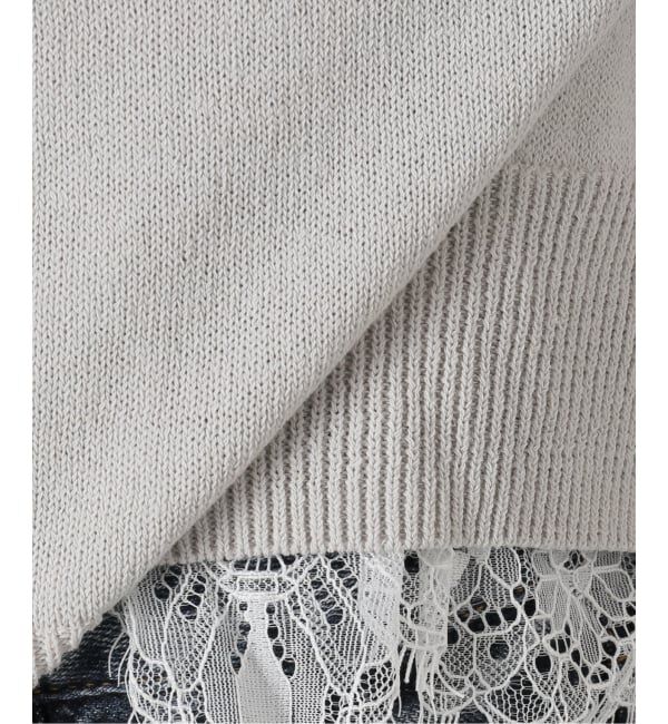 Spick and Span「レースドッキング2WAYカーディガン」|カーディガン|