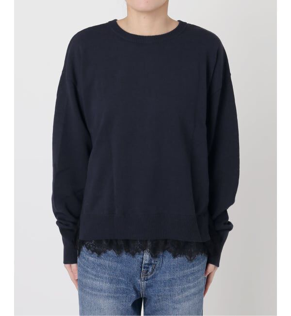 Spick and Span「レースドッキング2WAYカーディガン」|カーディガン|