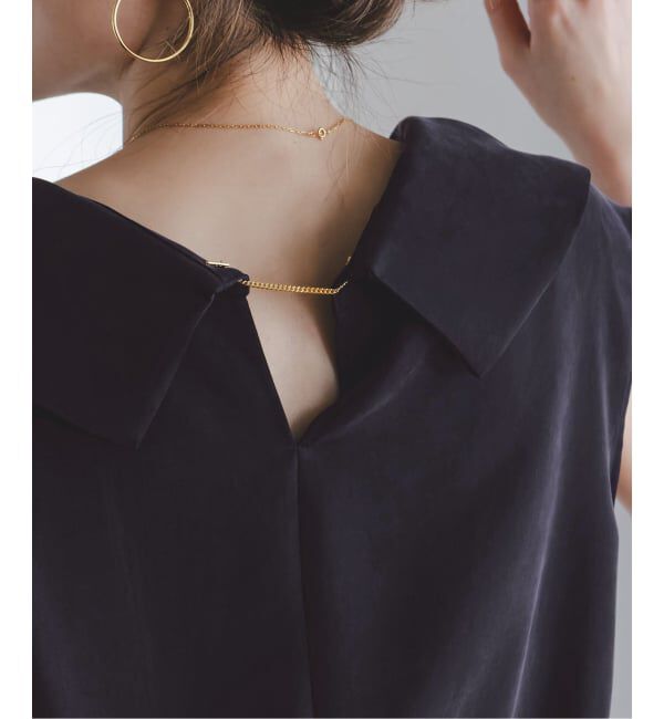 NOBLE「《予約》ヘビーキュプラオフタートルカラーブラウス」|シャツ・ブラウス|