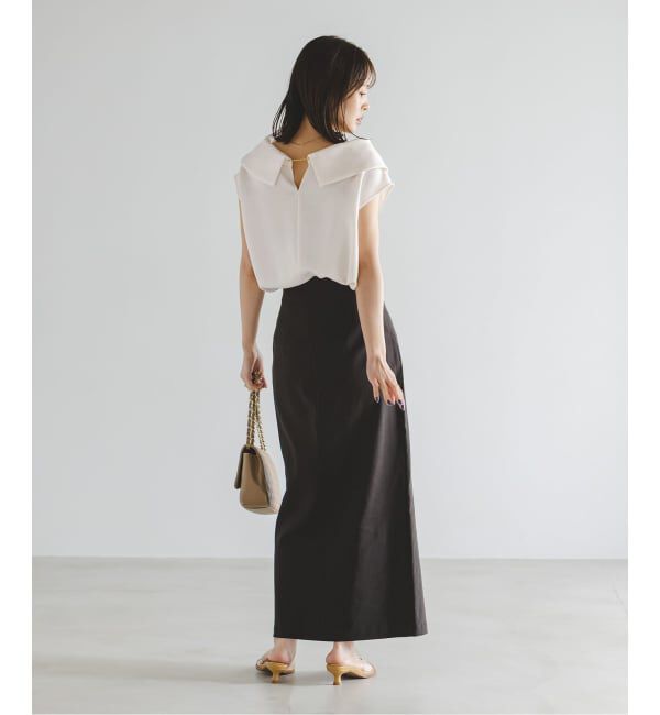 NOBLE「《予約》ヘビーキュプラオフタートルカラーブラウス」|シャツ・ブラウス|