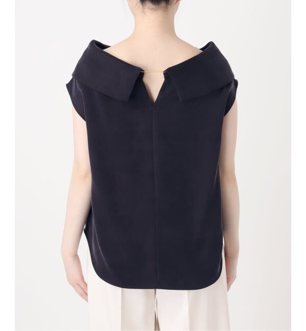 NOBLE「《予約》ヘビーキュプラオフタートルカラーブラウス」|シャツ・ブラウス|