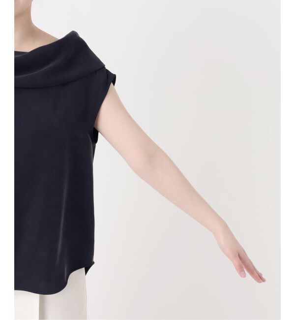 NOBLE「《予約》ヘビーキュプラオフタートルカラーブラウス」|シャツ・ブラウス|