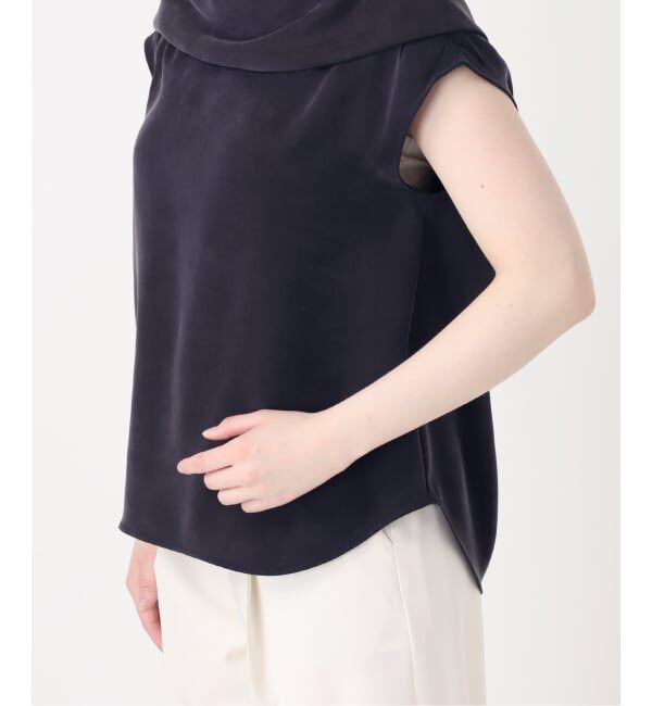 NOBLE「《予約》ヘビーキュプラオフタートルカラーブラウス」|シャツ・ブラウス|