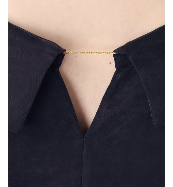 NOBLE「《予約》ヘビーキュプラオフタートルカラーブラウス」|シャツ・ブラウス|