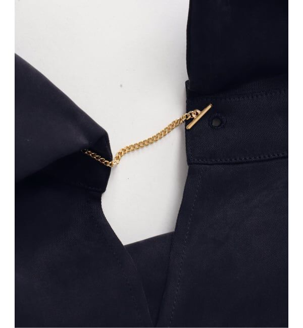 NOBLE「《予約》ヘビーキュプラオフタートルカラーブラウス」|シャツ・ブラウス|