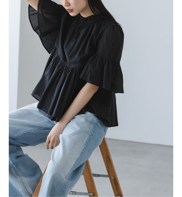 NOBLE「《NOBLE別注・予約》MARIHA/マリハ 星明かりのブラウス」|シャツ・ブラウス|ブラック