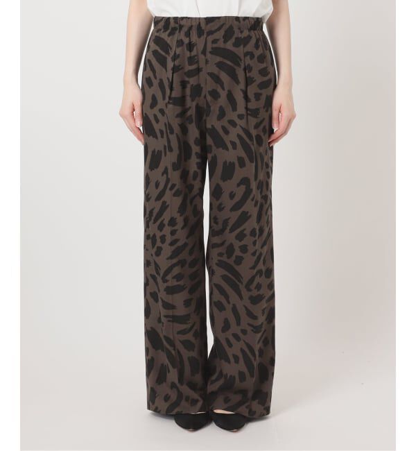 Spick and Span「《追加予約》アートレオパードタックイージーパンツ」|その他|
