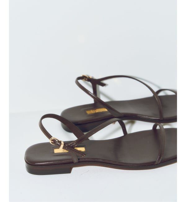 GRISE「《予約》MIDORI UEEDA&times;GRISEナローストラップフラットサンダル」|サンダル|