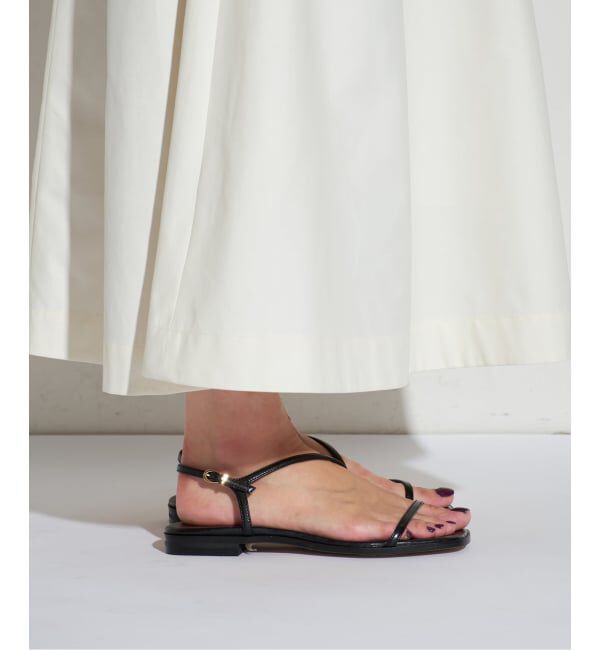 GRISE「《予約》MIDORI UEEDA&times;GRISEナローストラップフラットサンダル」|サンダル|
