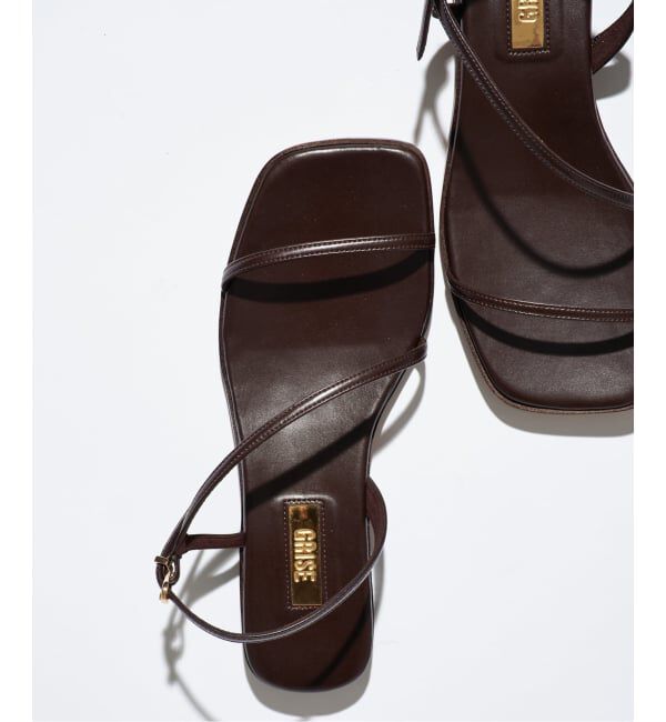 GRISE「《予約》MIDORI UEEDA&times;GRISEナローストラップフラットサンダル」|サンダル|