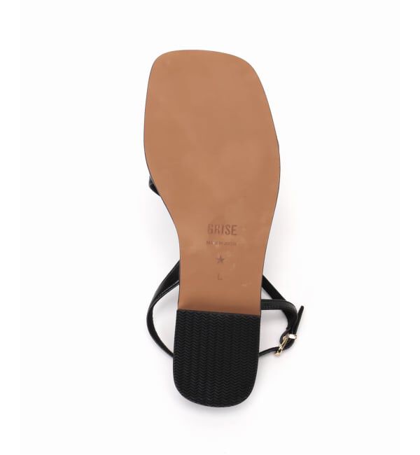 GRISE「《予約》MIDORI UEEDA&times;GRISEナローストラップフラットサンダル」|サンダル|